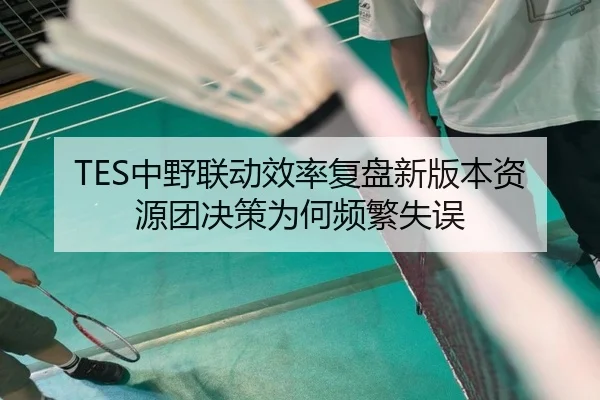 TES中野联动效率复盘新版本资源团决策为何频繁失误